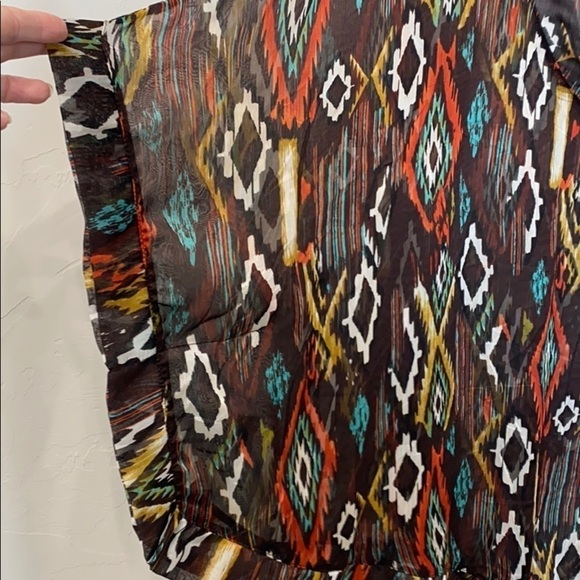 Show me your Mumu brown Aztec tunic. - Picture 13 of 13